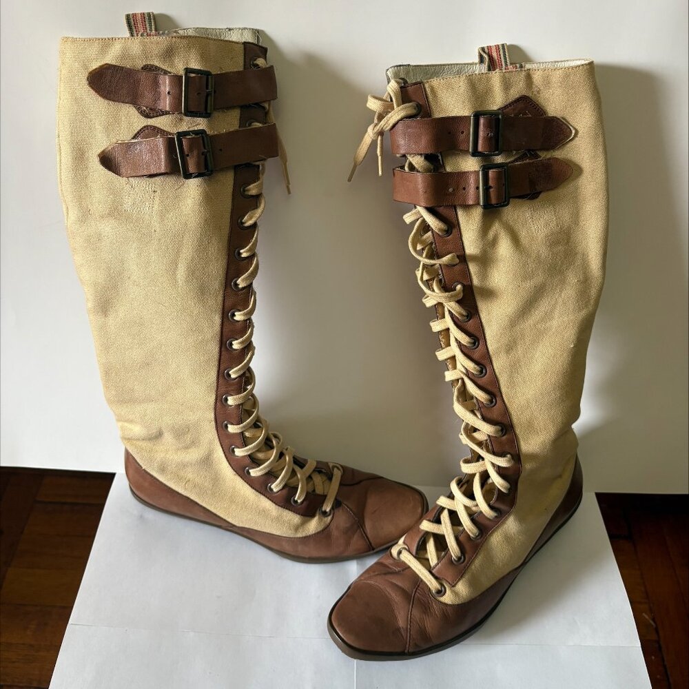 Diesel 2008 Knee hi lace up boots